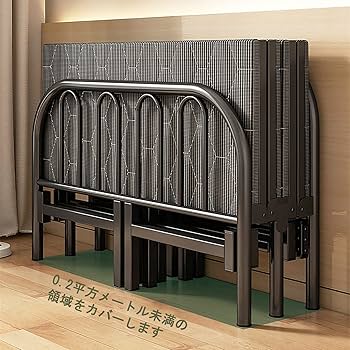 折りたたみベッド　シングル ZINUS ベッドフレーム シングル 折りたたみ ブラック ホワイト